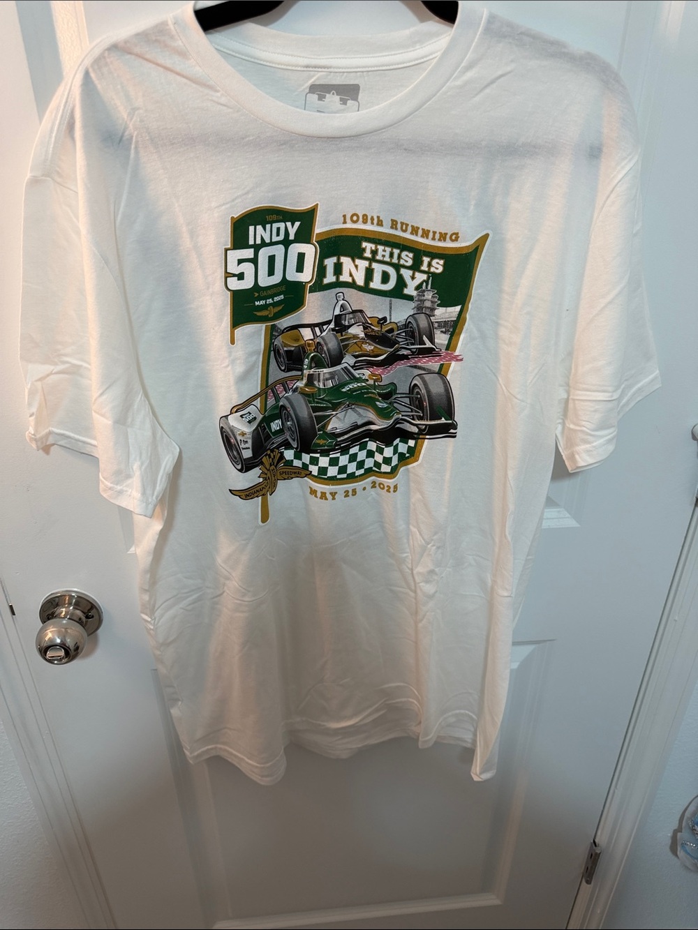 Indy 500 Graphic Tee - White Size XL